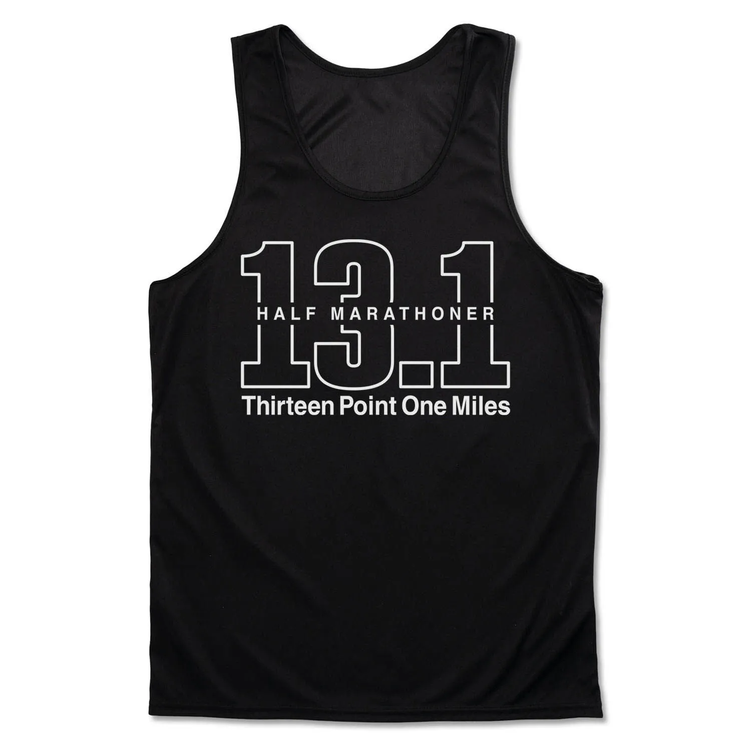 Men's Running Performance Tank Top - Half Marathoner 13.1 Miles 8 Men's Running Performance Tank Top - Half Marathoner 13.1 Miles - Image 6