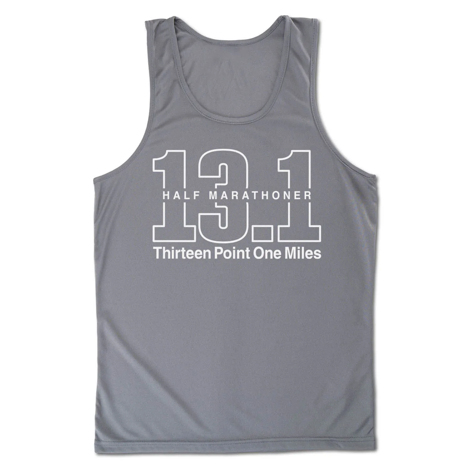Men's Running Performance Tank Top - Half Marathoner 13.1 Miles 3 Men's Running Performance Tank Top - Half Marathoner 13.1 Miles