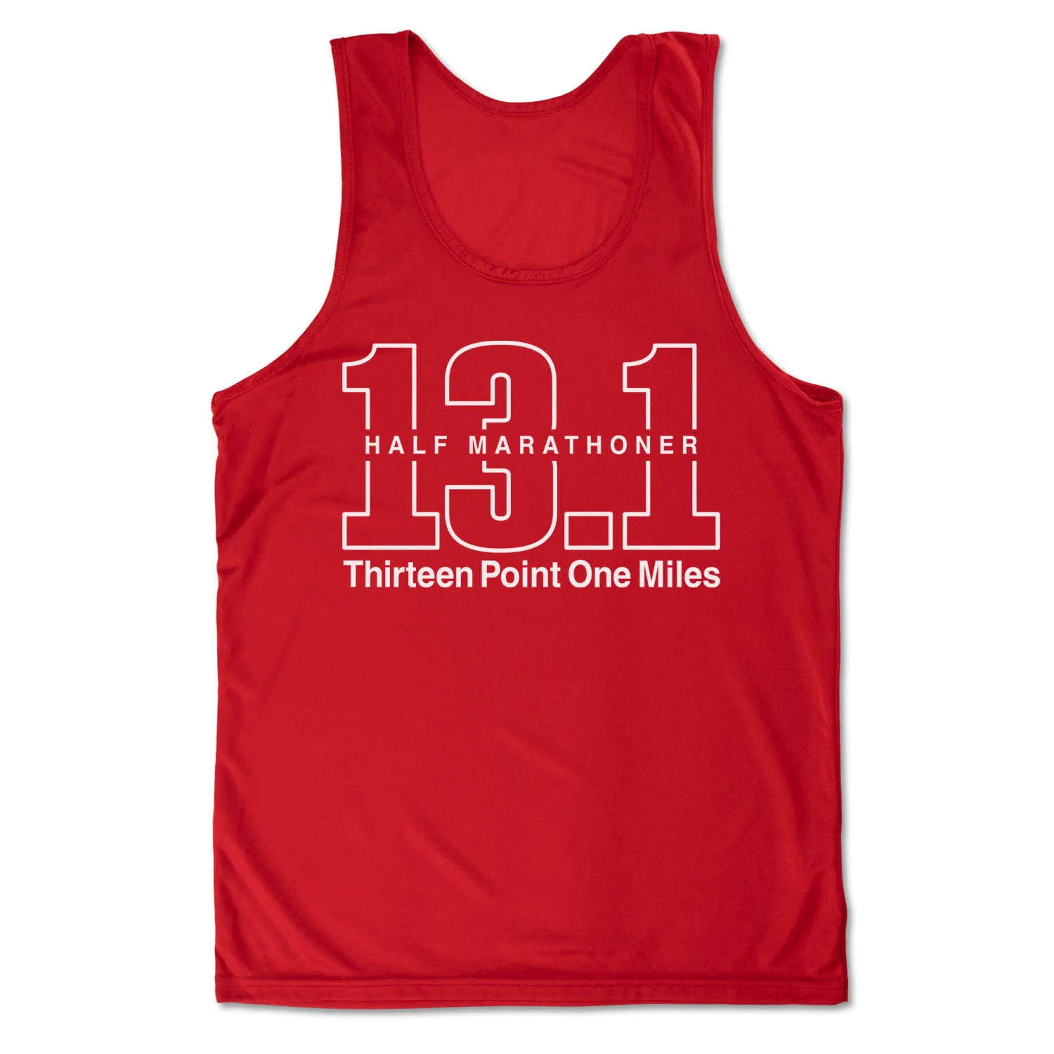Men's Running Performance Tank Top - Half Marathoner 13.1 Miles 11 Men's Running Performance Tank Top - Half Marathoner 13.1 Miles - Image 9