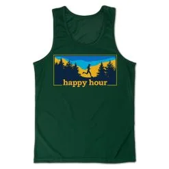 Men's Running Performance Tank Top - Happy Hour Runner -goneforarun Sales 2023 tr 46868 GREEN MAIN