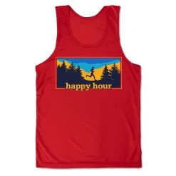 Men's Running Performance Tank Top - Happy Hour Runner -goneforarun Sales 2023 tr 46868 RED MAIN