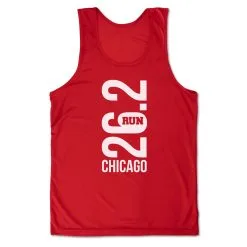 Men's Running Performance Tank Top - Chicago 26.2 Vertical