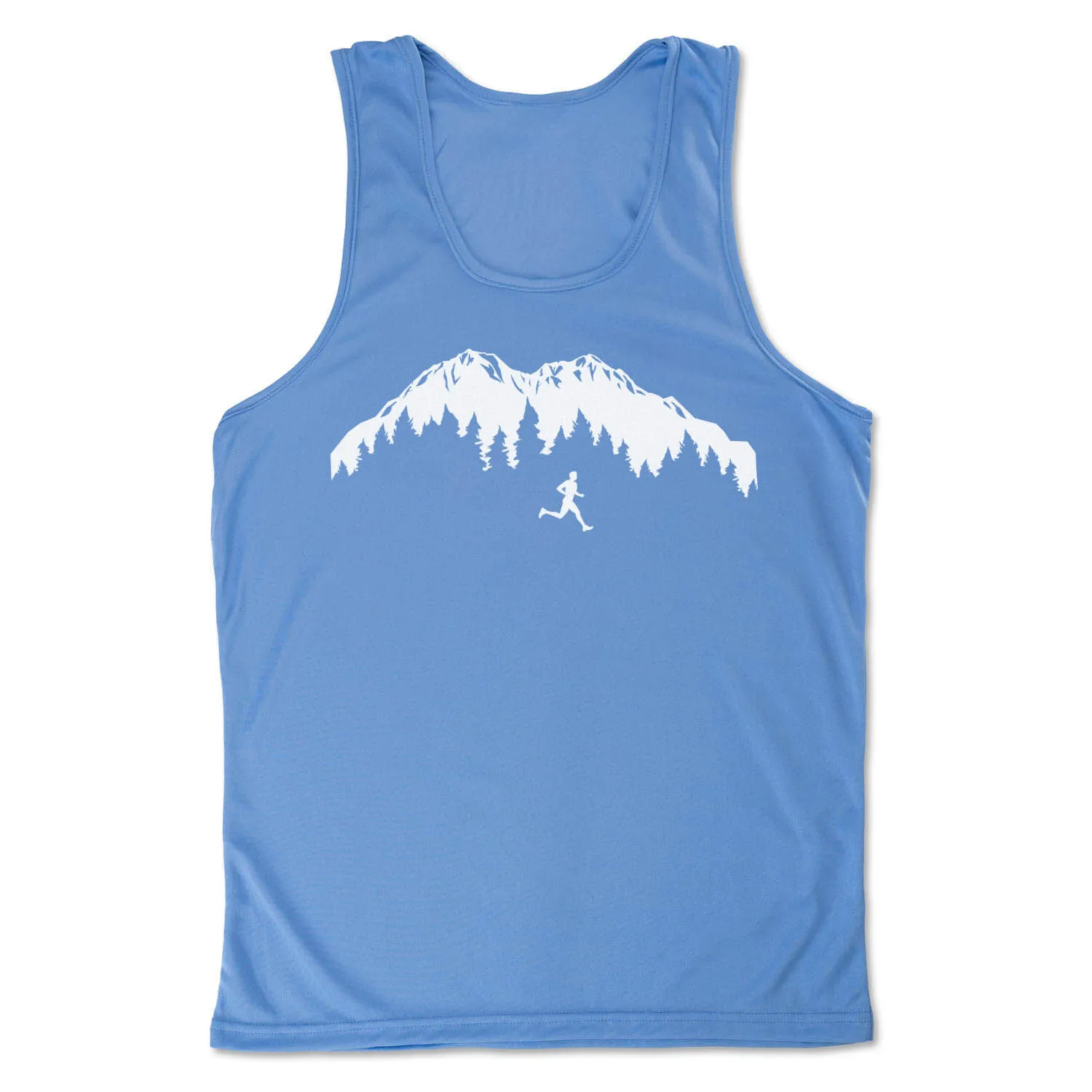 Men's Running Performance Tank Top - Trail Runner In The Mountains (Male) 10 Men's Running Performance Tank Top - Trail Runner In The Mountains (Male) - Image 8