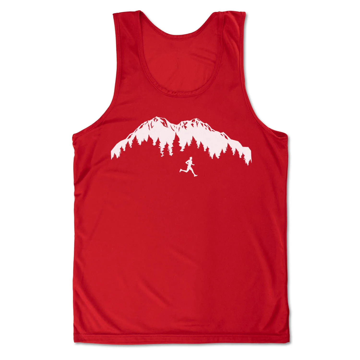 Men's Running Performance Tank Top - Trail Runner In The Mountains (Male) 11 Men's Running Performance Tank Top - Trail Runner In The Mountains (Male) - Image 9