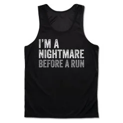Men's Running Performance Tank Top - I'm A Nightmare Before A Run® Bold