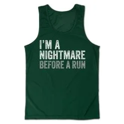 Men's Running Performance Tank Top - I'm A Nightmare Before A Run® Bold -goneforarun Sales 2023 tr 46878 GREEN MAIN