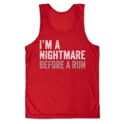 Men's Running Performance Tank Top - I'm A Nightmare Before A Run® Bold -goneforarun Sales 2023 tr 46878 RED MAIN