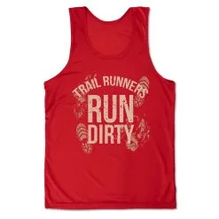Men's Running Performance Tank Top - Run Dirty -goneforarun Sales 2023 tr 46881 RED MAIN