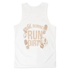 Men's Running Performance Tank Top - Run Dirty -goneforarun Sales 2023 tr 46881 WHITE MAIN