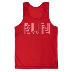 Men's Running Performance Tank Top - Run Lines -goneforarun Sales 2023 tr 46885 RED MAIN