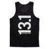 Men's Running Performance Tank Top - 13.1 Half Marathon Vertical -goneforarun Sales 2023 tr 46886 BLACK MAIN