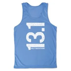 Men's Running Performance Tank Top - 13.1 Half Marathon Vertical -goneforarun Sales 2023 tr 46886 LIGHTBLUE MAIN