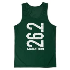Men's Running Performance Tank Top - 26.2 Marathon Vertical -goneforarun Sales 2023 tr 46887 GREEN MAIN