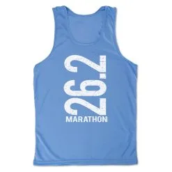 Men's Running Performance Tank Top - 26.2 Marathon Vertical -goneforarun Sales 2023 tr 46887 LIGHTBLUE MAIN