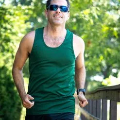 Men's Running Performance Tank Top -goneforarun Sales 2023 tr 46888 GREEN LIFESTYLE