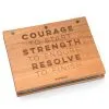 Premier Wood BibFOLIO® Race Bib Album - Courage To Start