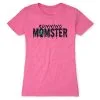 Women's Everyday Runners Tee - Running Momster -goneforarun Sales 2023 tr 46943 HOTPINK FLAT