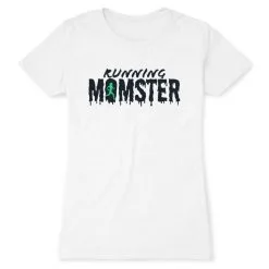 Women's Everyday Runners Tee - Running Momster -goneforarun Sales 2023 tr 46943 WHITE FLAT