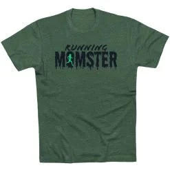 Running Short Sleeve T-Shirt - Running Momster -goneforarun Sales 2023 tr 46944 FORESTGREEN FLAT