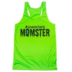 Women's Racerback Performance Tank Top - Running Momster -goneforarun Sales 2023 tr 46947 LIME MAIN