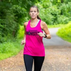 Women's Racerback Performance Tank Top - Running Momster -goneforarun Sales 2023 tr 46947 PINK FEMALE