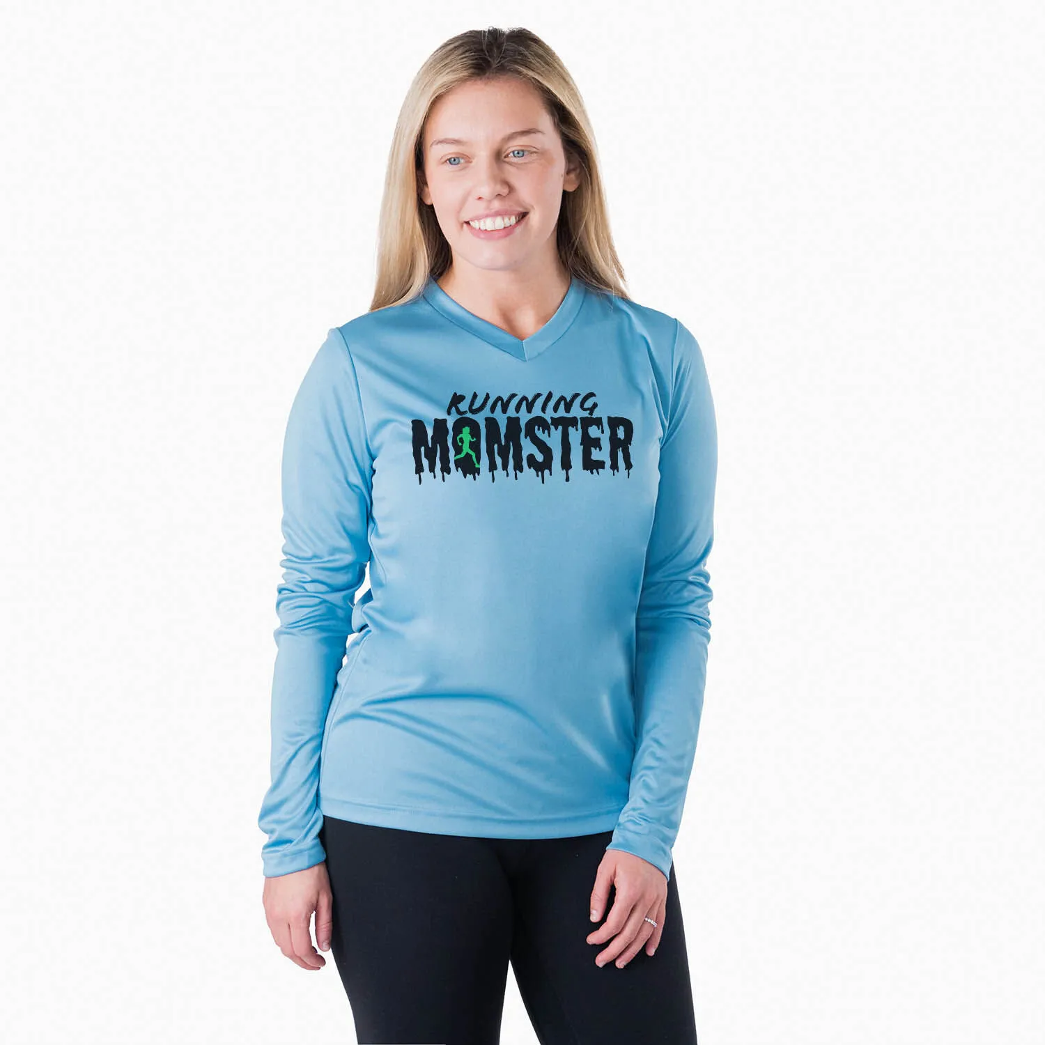 Women's Long Sleeve Tech Tee - Running Momster 4 Women's Long Sleeve Tech Tee - Running Momster - Image 2
