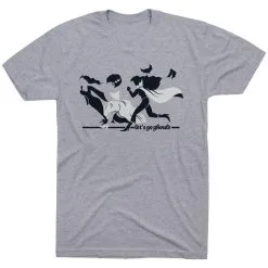 Running Short Sleeve T-Shirt - Let's Go Ghouls -goneforarun Sales 2023 tr 46953 GRAY FLAT
