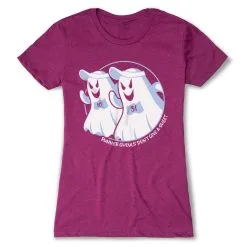 Women's Everyday Runners Tee - Runner Ghouls Don't Give A Sheet -goneforarun Sales 2023 tr 46961 LUSHBERRY FLAT