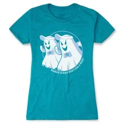 Women's Everyday Runners Tee - Runner Ghouls Don't Give A Sheet -goneforarun Sales 2023 tr 46961 TEAL FLAT