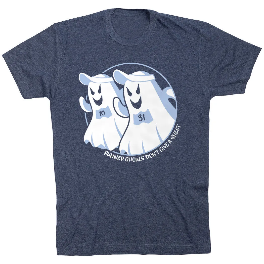 Running Short Sleeve T-Shirt - Runner Ghouls Don't Give A Sheet 3 Running Short Sleeve T-Shirt - Runner Ghouls Don't Give A Sheet