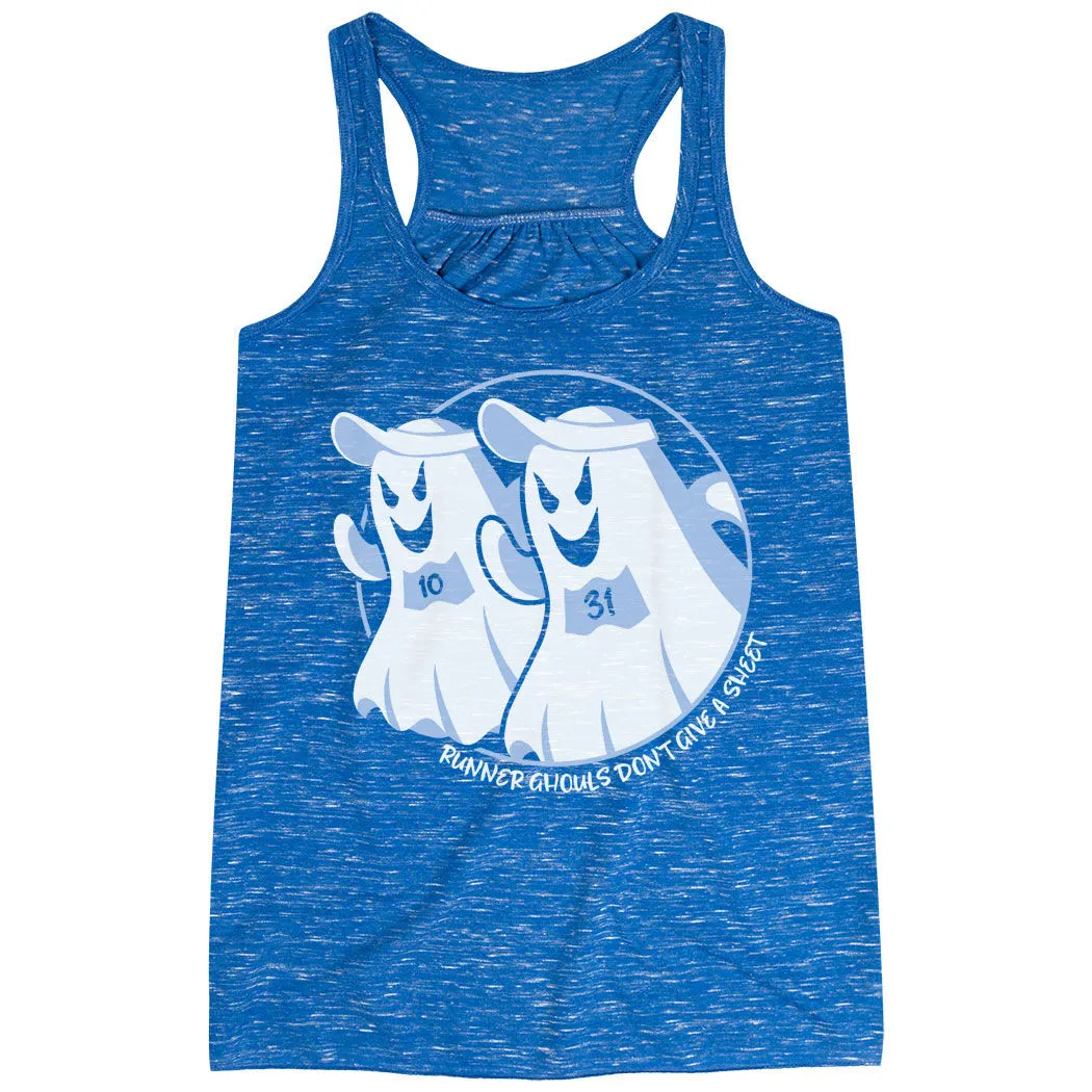 Flowy Racerback Tank Top - Runner Ghouls Don't Give A Sheet 7 Flowy Racerback Tank Top - Runner Ghouls Don't Give A Sheet - Image 5