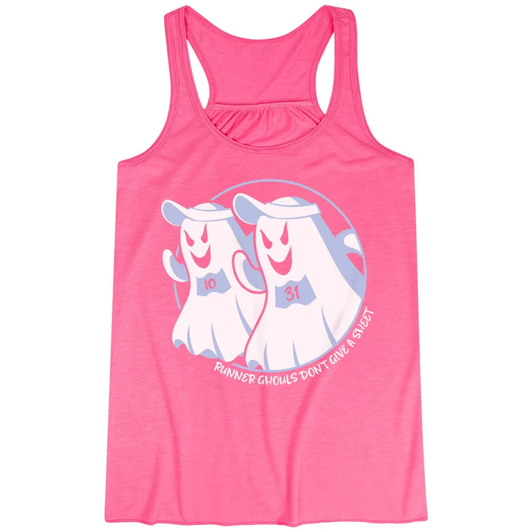 Flowy Racerback Tank Top - Runner Ghouls Don't Give A Sheet 10 Flowy Racerback Tank Top - Runner Ghouls Don't Give A Sheet - Image 8
