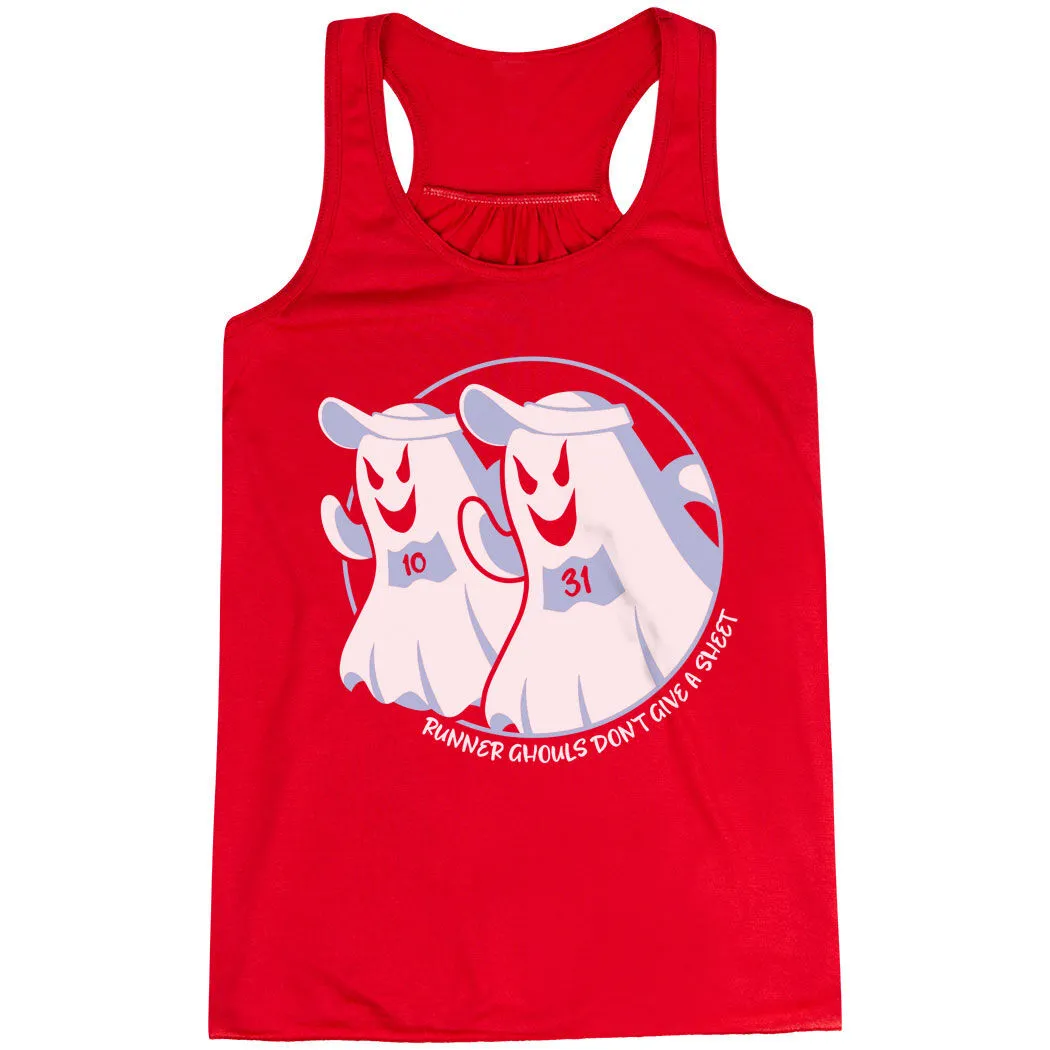 Flowy Racerback Tank Top - Runner Ghouls Don't Give A Sheet 11 Flowy Racerback Tank Top - Runner Ghouls Don't Give A Sheet - Image 9