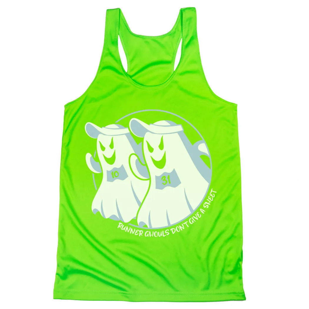 Women's Racerback Performance Tank Top - Runner Ghouls Don't Give A Sheet 8 Women's Racerback Performance Tank Top - Runner Ghouls Don't Give A Sheet - Image 6