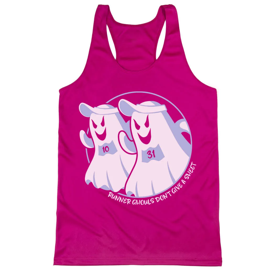 Women's Racerback Performance Tank Top - Runner Ghouls Don't Give A Sheet 9 Women's Racerback Performance Tank Top - Runner Ghouls Don't Give A Sheet - Image 7