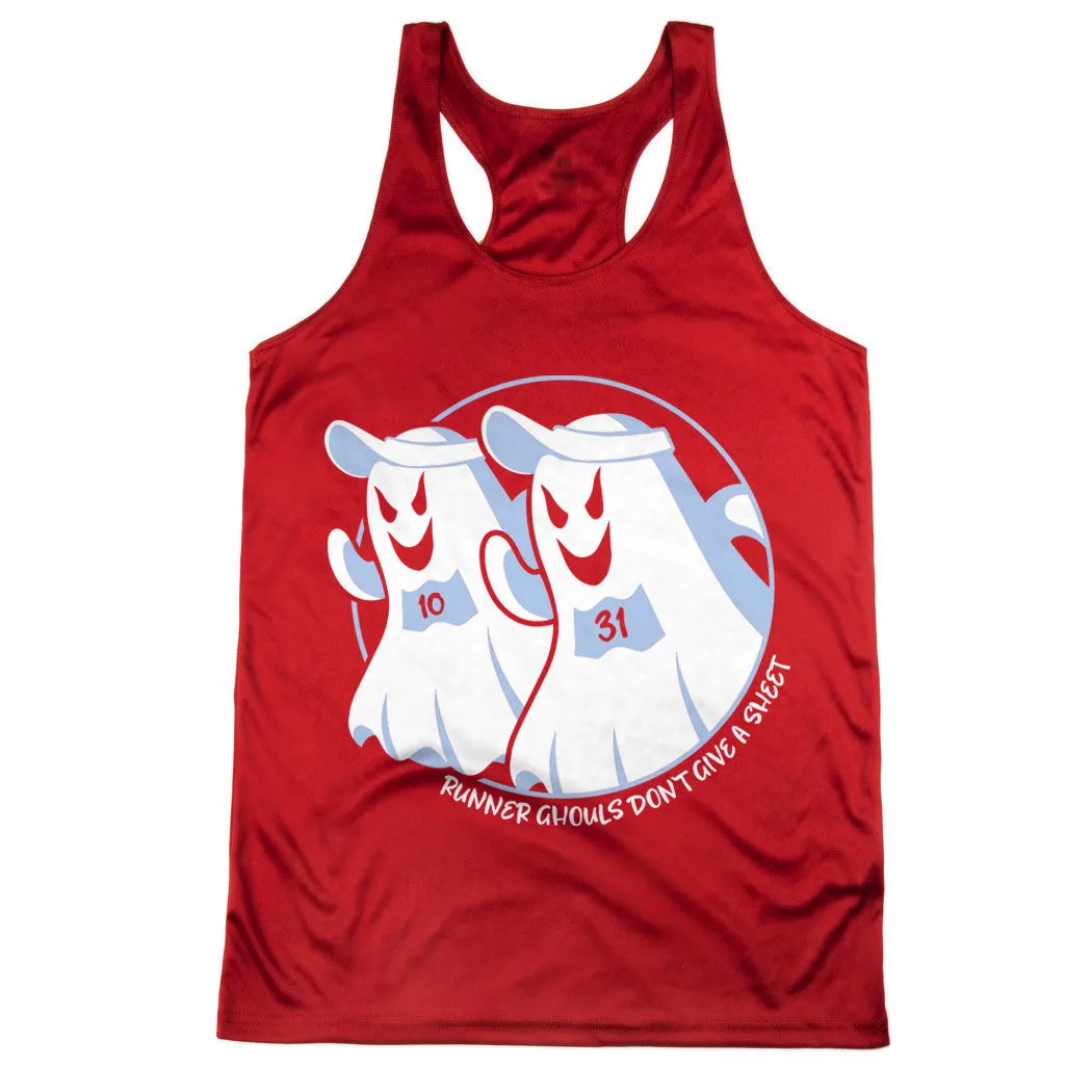 Women's Racerback Performance Tank Top - Runner Ghouls Don't Give A Sheet 10 Women's Racerback Performance Tank Top - Runner Ghouls Don't Give A Sheet - Image 8