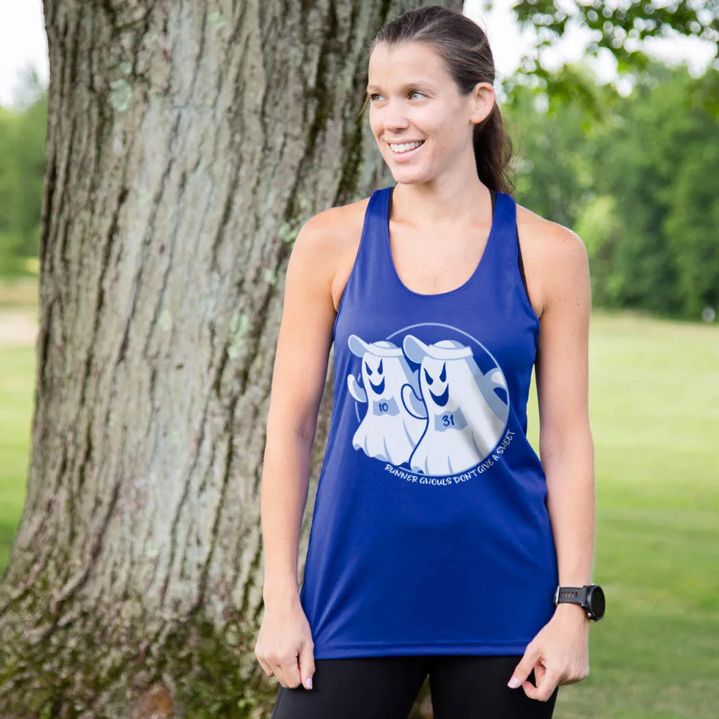 Women's Racerback Performance Tank Top - Runner Ghouls Don't Give A Sheet 6 Women's Racerback Performance Tank Top - Runner Ghouls Don't Give A Sheet - Image 4