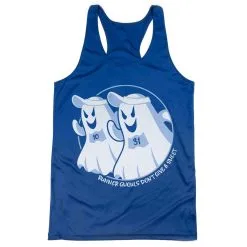Women's Racerback Performance Tank Top - Runner Ghouls Don't Give A Sheet