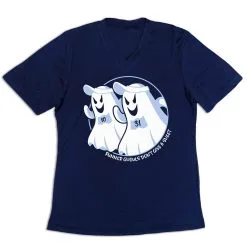 Women's Short Sleeve Tech Tee - Runner Ghouls Don't Give A Sheet