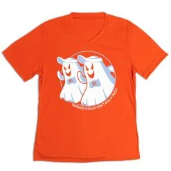 Women's Short Sleeve Tech Tee - Runner Ghouls Don't Give A Sheet -goneforarun Sales 2023 tr 46966 ORANGE MAIN