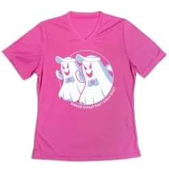 Women's Short Sleeve Tech Tee - Runner Ghouls Don't Give A Sheet -goneforarun Sales 2023 tr 46966 PINK MAIN