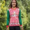 Women's Running Long Sleeve Performance Tee - Ugly Sweater 1 Women's Running Long Sleeve Performance Tee - Ugly Sweater -goneforarun Sales 2023 tr 46970 LIFESTYLE 2