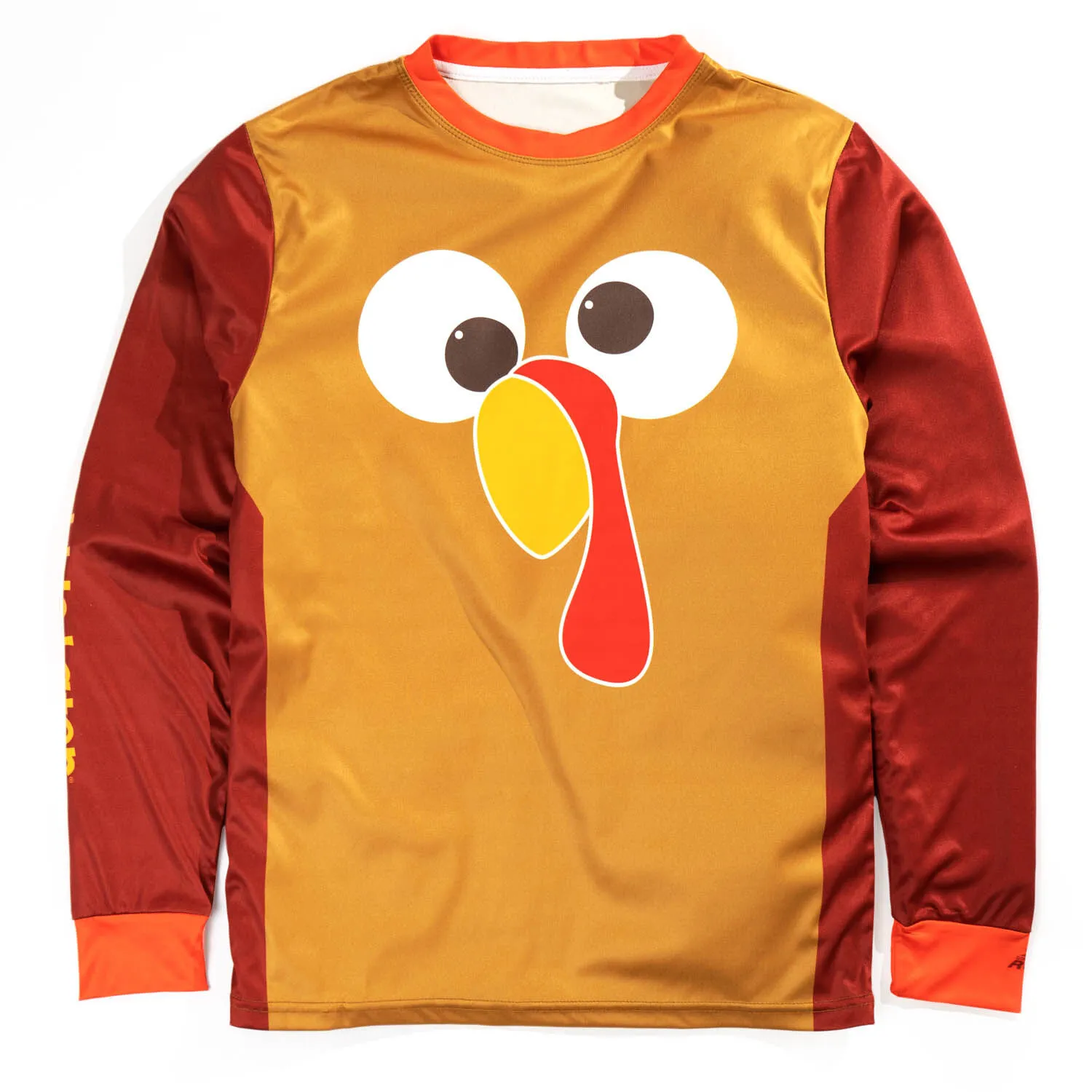 Men's Running Long Sleeve Performance Tee - Run Now Gobble Later 4 Men's Running Long Sleeve Performance Tee - Run Now Gobble Later - Image 2