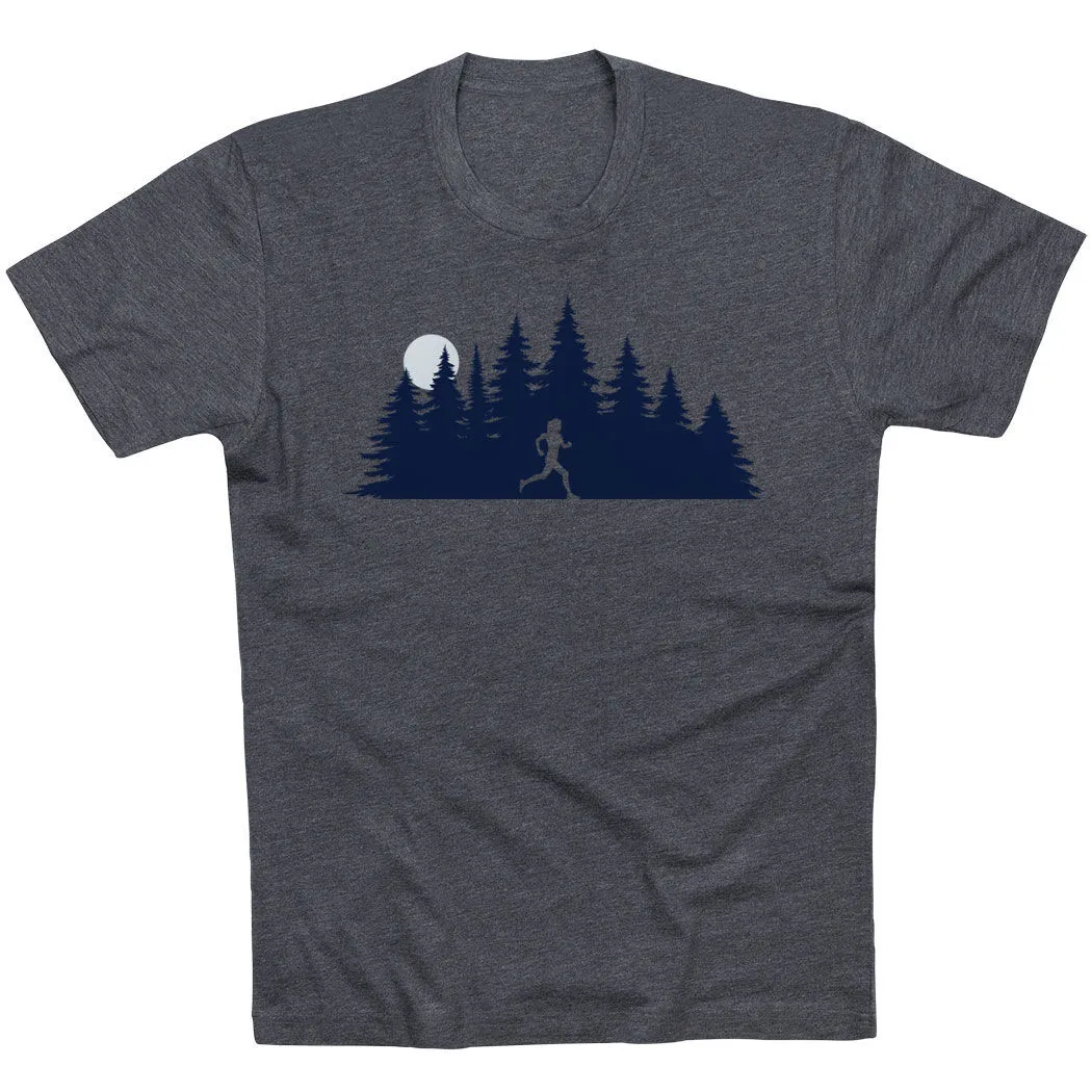 Running Short Sleeve T-Shirt - Moonlit Run 6 Running Short Sleeve T-Shirt - Moonlit Run - Image 4