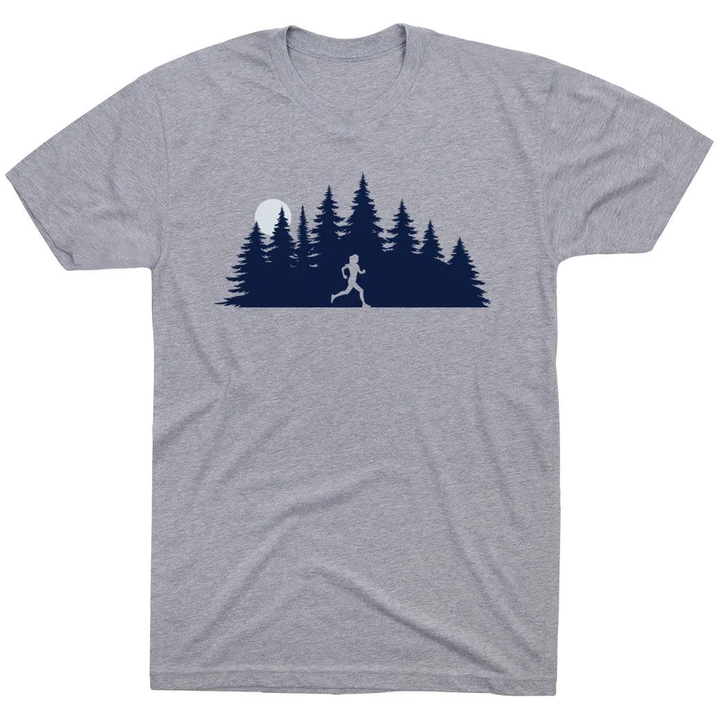 Running Short Sleeve T-Shirt - Moonlit Run 8 Running Short Sleeve T-Shirt - Moonlit Run - Image 6