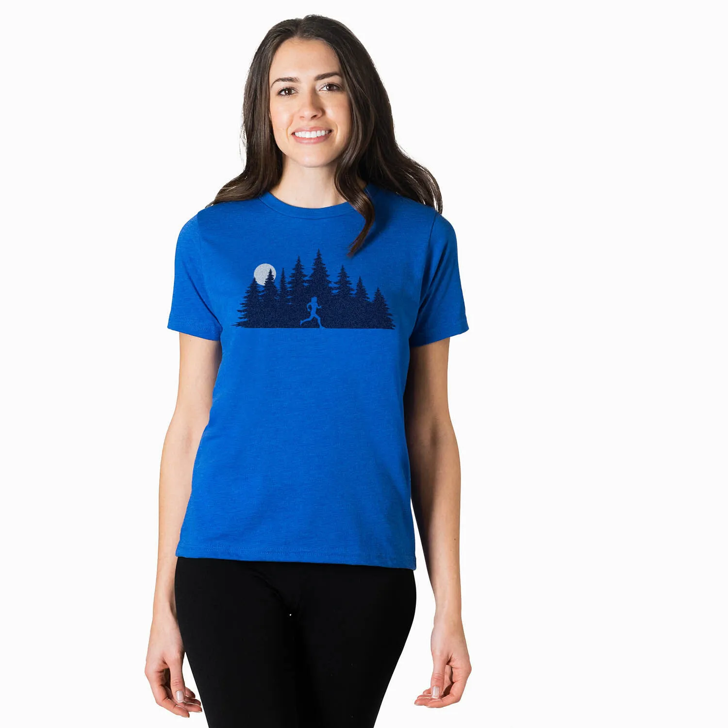 Running Short Sleeve T-Shirt - Moonlit Run 4 Running Short Sleeve T-Shirt - Moonlit Run - Image 2