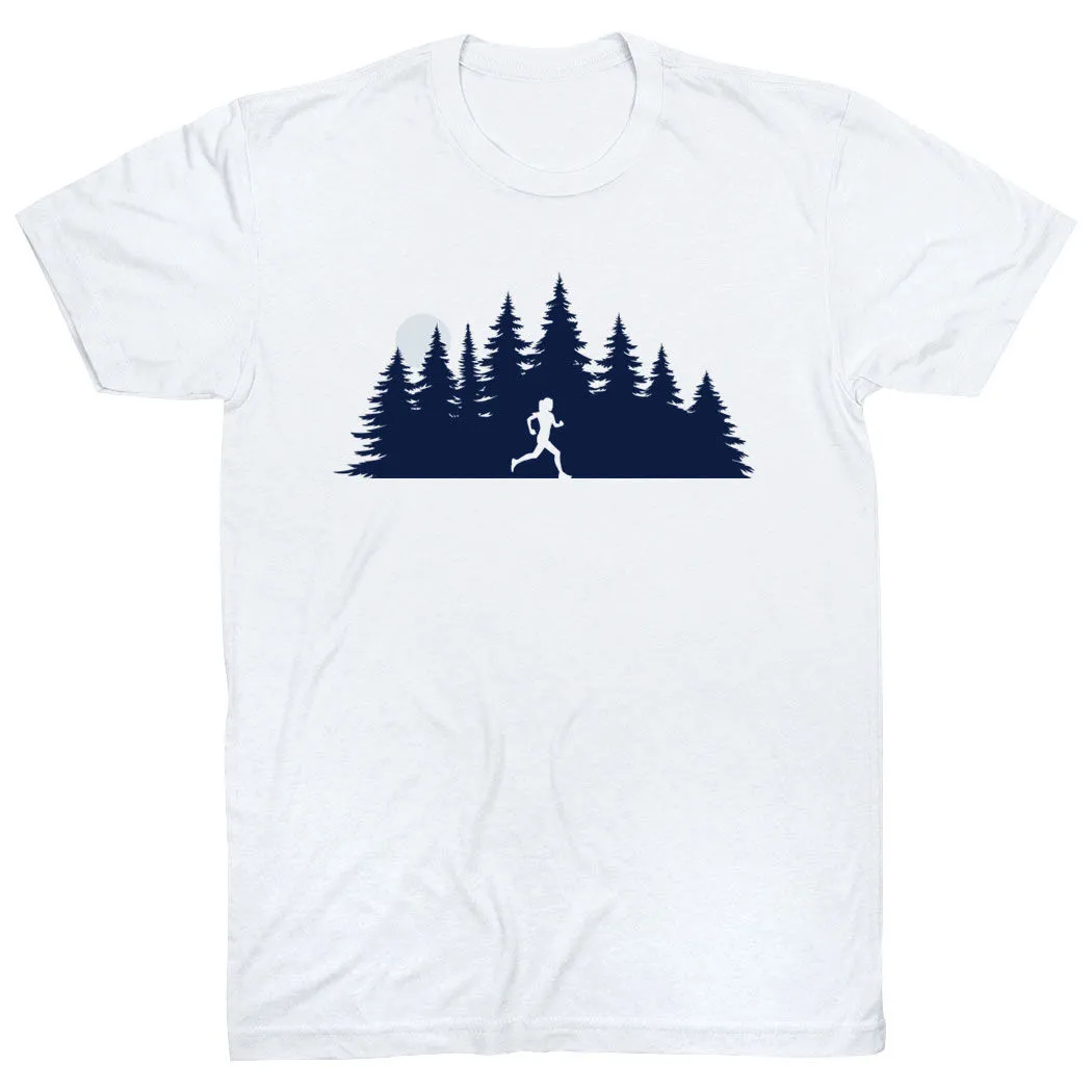 Running Short Sleeve T-Shirt - Moonlit Run 15 Running Short Sleeve T-Shirt - Moonlit Run - Image 13