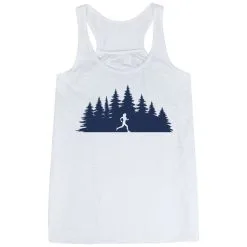 Flowy Racerback Tank Top - Moonlit Run -goneforarun Sales 2023 tr 46989 WHITE MAIN