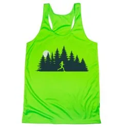 Women's Racerback Performance Tank Top - Moonlit Run -goneforarun Sales 2023 tr 46991 LIME MAIN