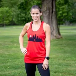 Women's Racerback Performance Tank Top - Moonlit Run -goneforarun Sales 2023 tr 46991 RED FEMALE